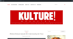 Desktop Screenshot of kulturemagazine.com