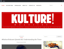 Tablet Screenshot of kulturemagazine.com